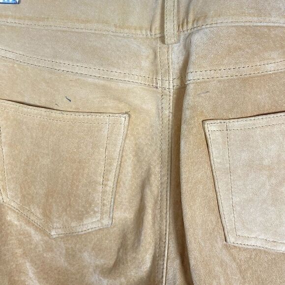 Margaret Godfrey Suede Wide Leg Pants - Picture 4 of 5